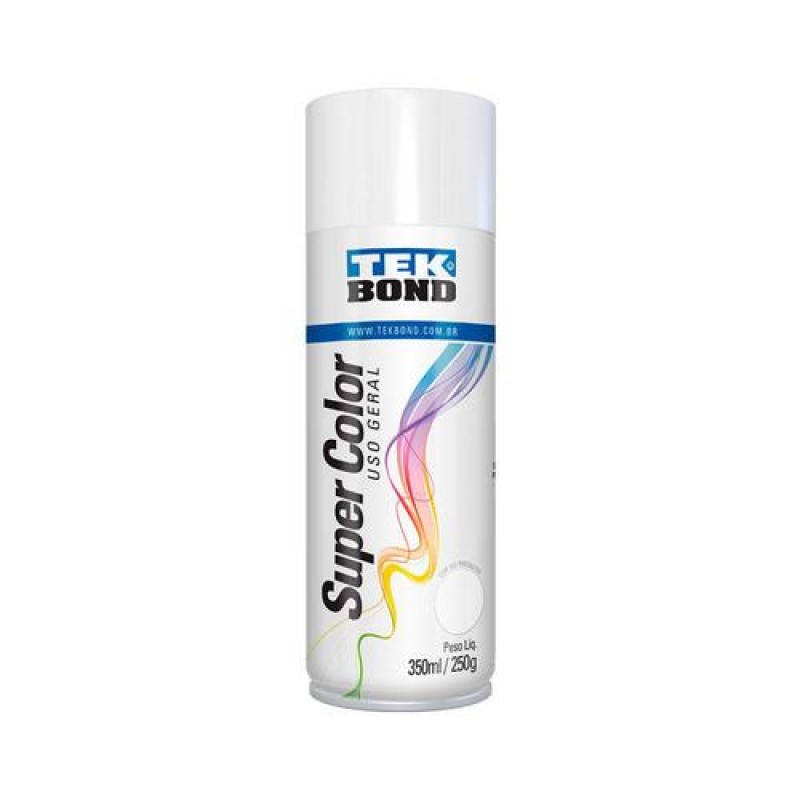 TINTA SPRAY SUPER COLOR BRANCO 350ML (TEK BOND)